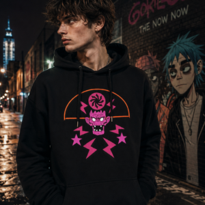 Gorillaz Cult Of Gorillaz (Hood) Hooded Swt Black