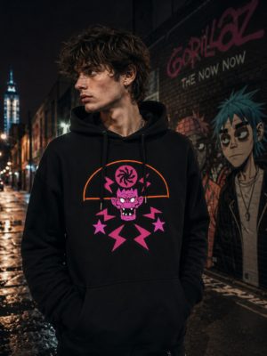 Gorillaz Cult Of Gorillaz (Hood) Hooded Swt Black