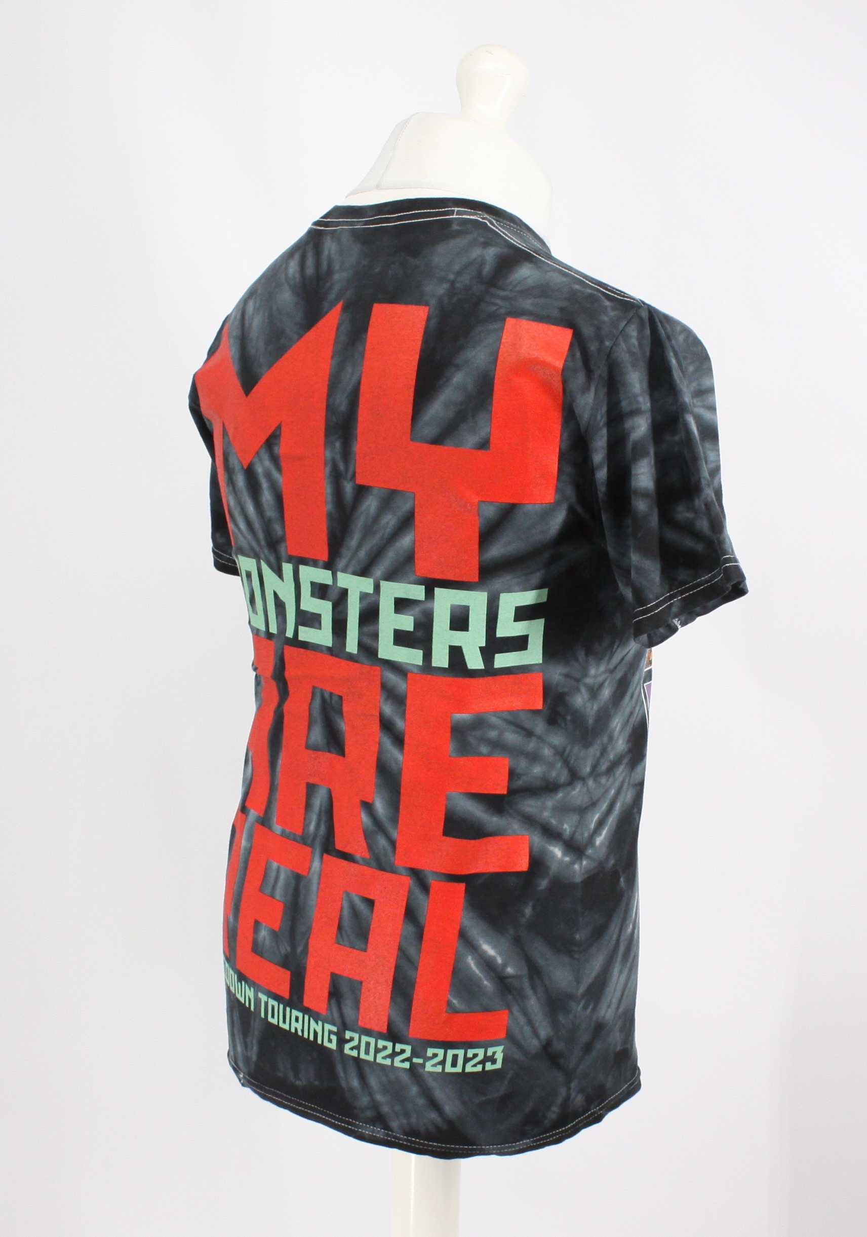 Shinedown Monsters T-Shirt Tie Dye Black Spider - Image 4