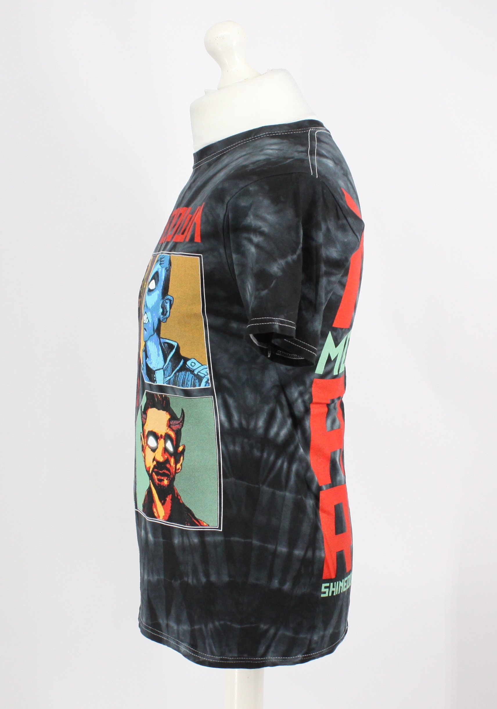 Shinedown Monsters T-Shirt Tie Dye Black Spider - Image 6