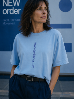 New Order Gillick Type A T-Shirt Lt Blue