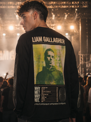 Liam Gallagher Why Me Why Not Tracklist Spiral L/Slv T Black