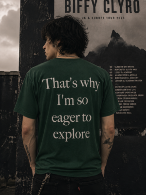 Biffy Clyro Eager To Explore T-Shirt Bottle Green
